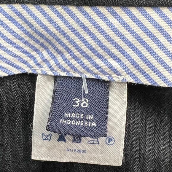 Lands End Pants Mens 38 Gray Wool Traditional Fit Pleated Comfort Waist Cuffed - Picture 10 of 14